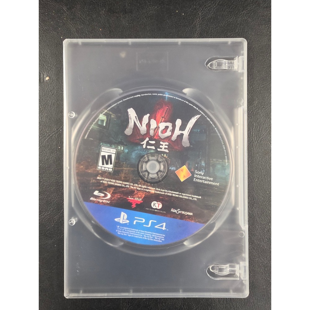 Nioh Sony PlayStation 4 PS4 Action RPG Team Ninja Video Game Disc Only